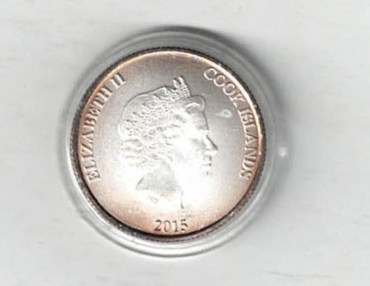 2015 Cook Islands Silver Tenth Ounce Silver Bounty Tall Ship Coin - Image 2