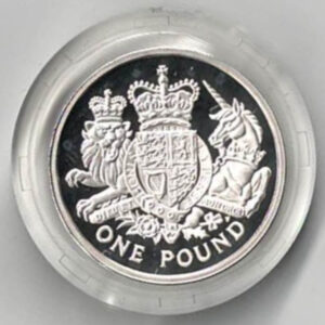 2015 One Pound Silver Proof 'A Heraldic Celebration'. Silver proof one pound coin. All coins in stock and ready to despatch.
