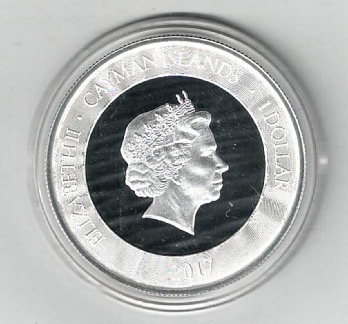 2017 Silver Cayman Islands One Ounce Marlin Coin - Image 2