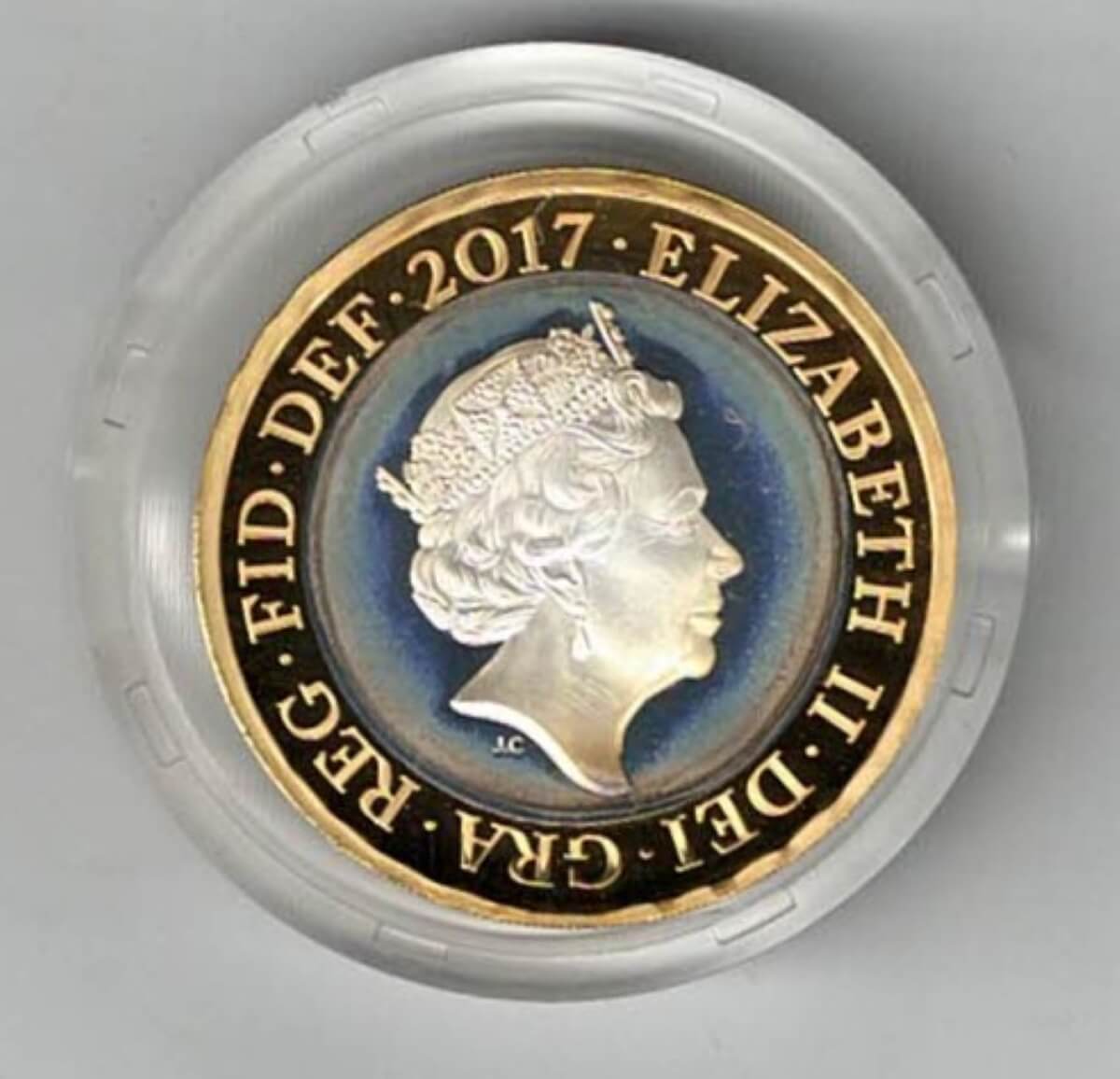 2017 Two Pounds Standard Silver Proof Jane Austen Coin - Image 2