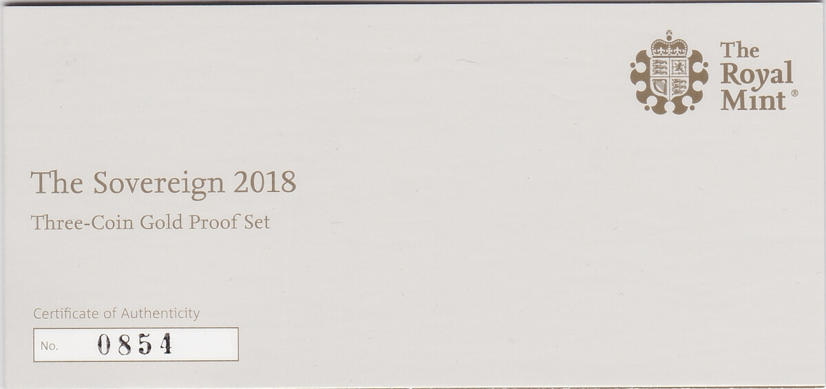 2018 Three Coin Gold Proof Set - Image 3