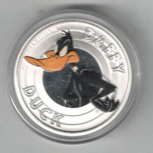 2018 Tuvalu Silver Half Ounce Daffy Duck Coin. This coin contains half an ounce of fine silver. All of our silver coins are in stock.
