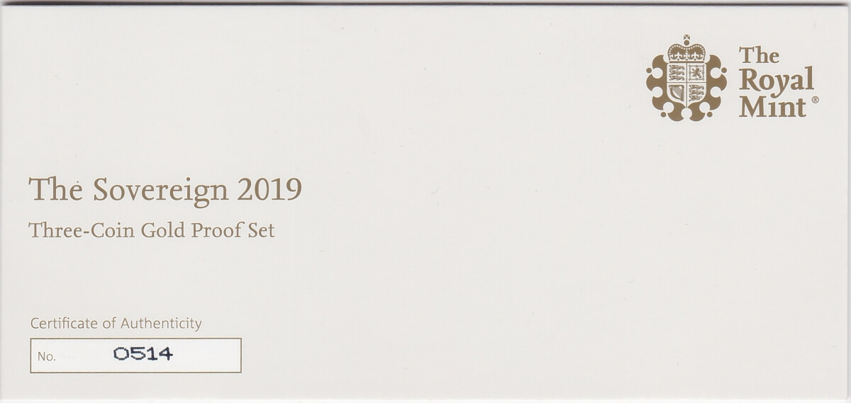 2019 Three Coin Gold Proof Set - Image 3