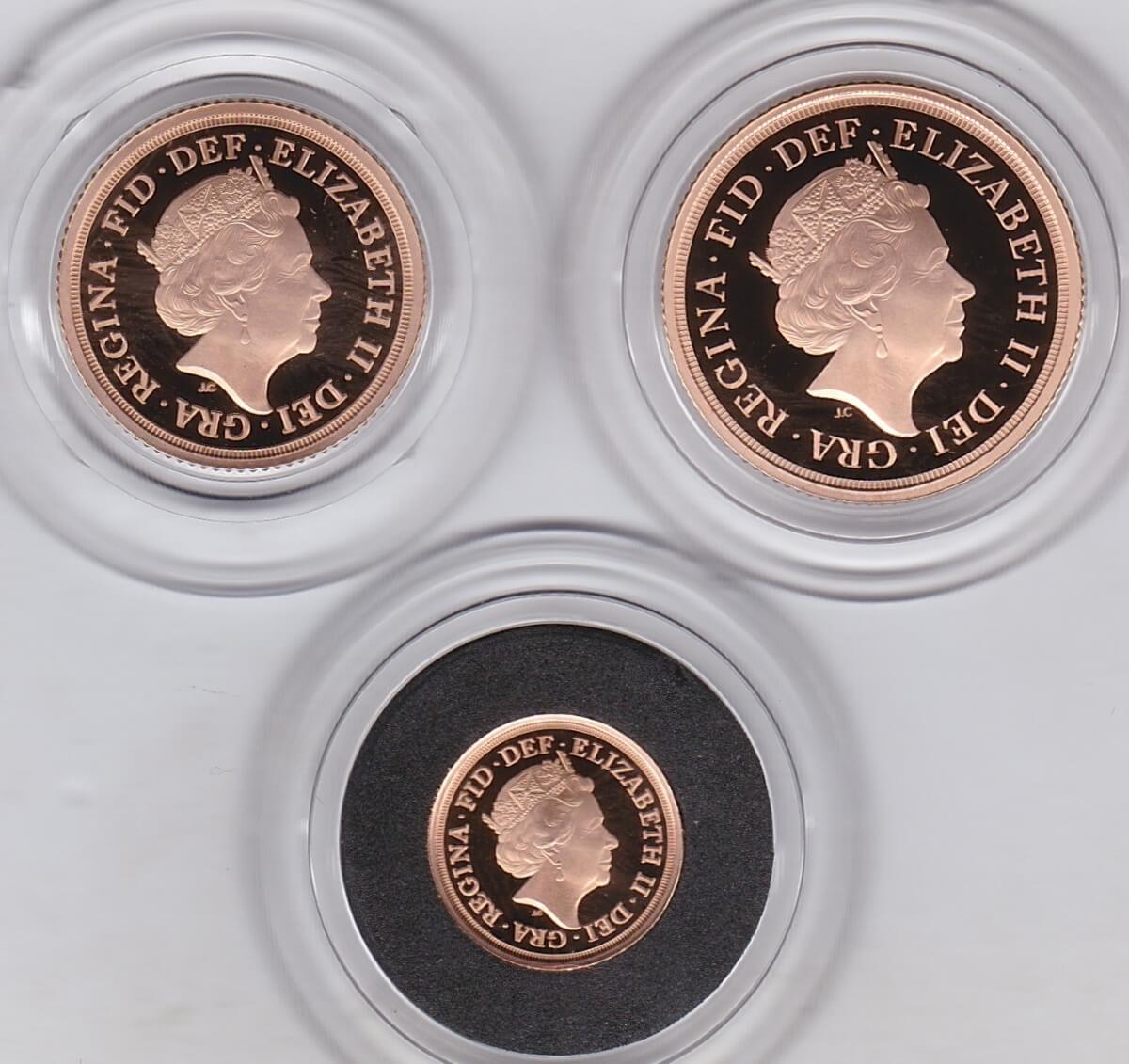 2019 Three Coin Gold Proof Set - Image 2