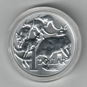 2019 Silver Australian One Ounce Silver Mob Of Roos Panda Privy Mark. Elizabeth II is on the obverse. All coins are in stock for dispatch.