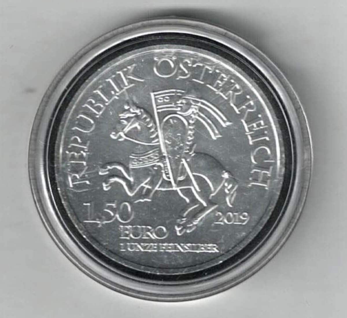 2019 Silver Austria One Ounce Wiener Neustadt - Image 2
