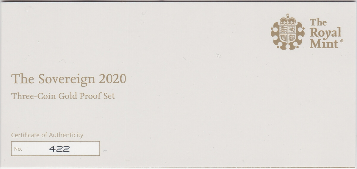 2020 Three Coin Gold Proof Set - Image 3