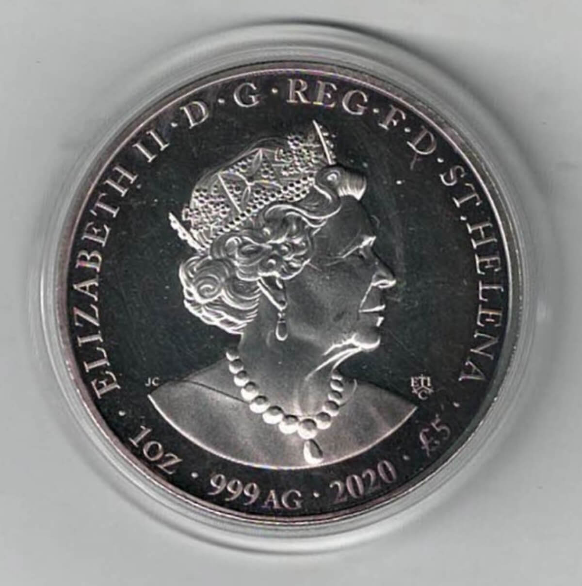 2020 Saint Helena Silver One Ounce NHS Heroes Coin - Image 2