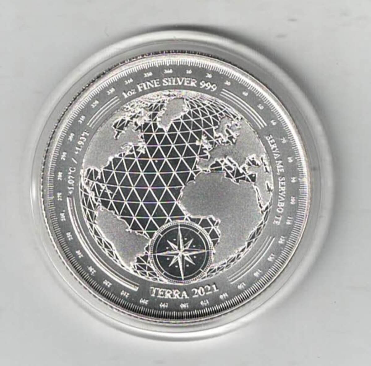 2021 Tokelau Silver One Ounce Terra Coin. The coin contains one ounce of 999 fine silver . All of our silver coins are in stock.