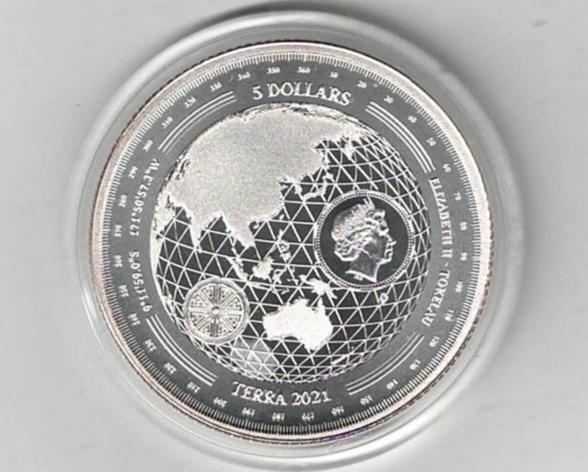 2021 Tokelau Silver One Ounce Terra Coin - Image 2