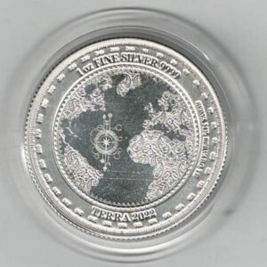2022 Tokelau Silver One Ounce Terra Coin. The coin contains one ounce of 999 fine silver . All of our silver coins are in stock.