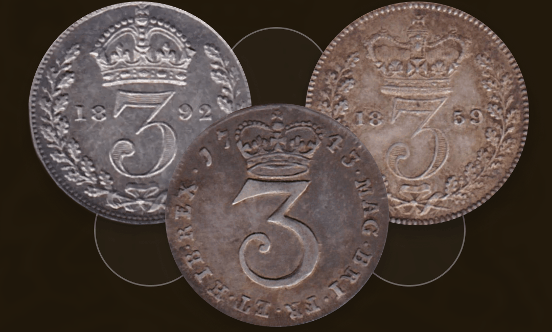 British Maundy Threepence Coins