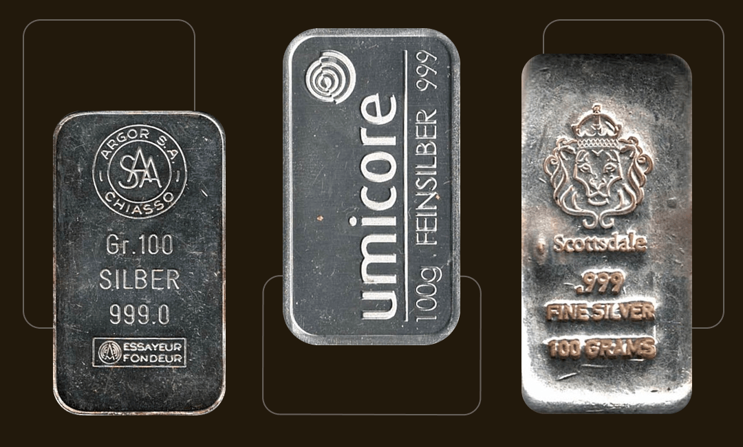 Silver 100 Gram Bars