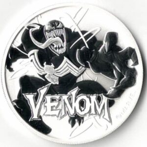 2020 Tuvalu Silver One Ounce Marvel Venom. The coin contains one ounce of 9999 fine silver . All of our silver coins are in stock.