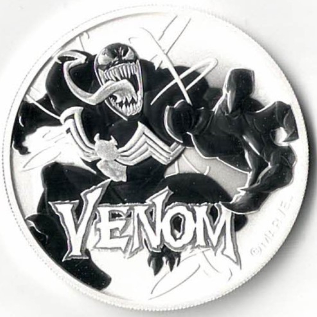 2020 Tuvalu Silver One Ounce Marvel Venom. The coin contains one ounce of 9999 fine silver . All of our silver coins are in stock.