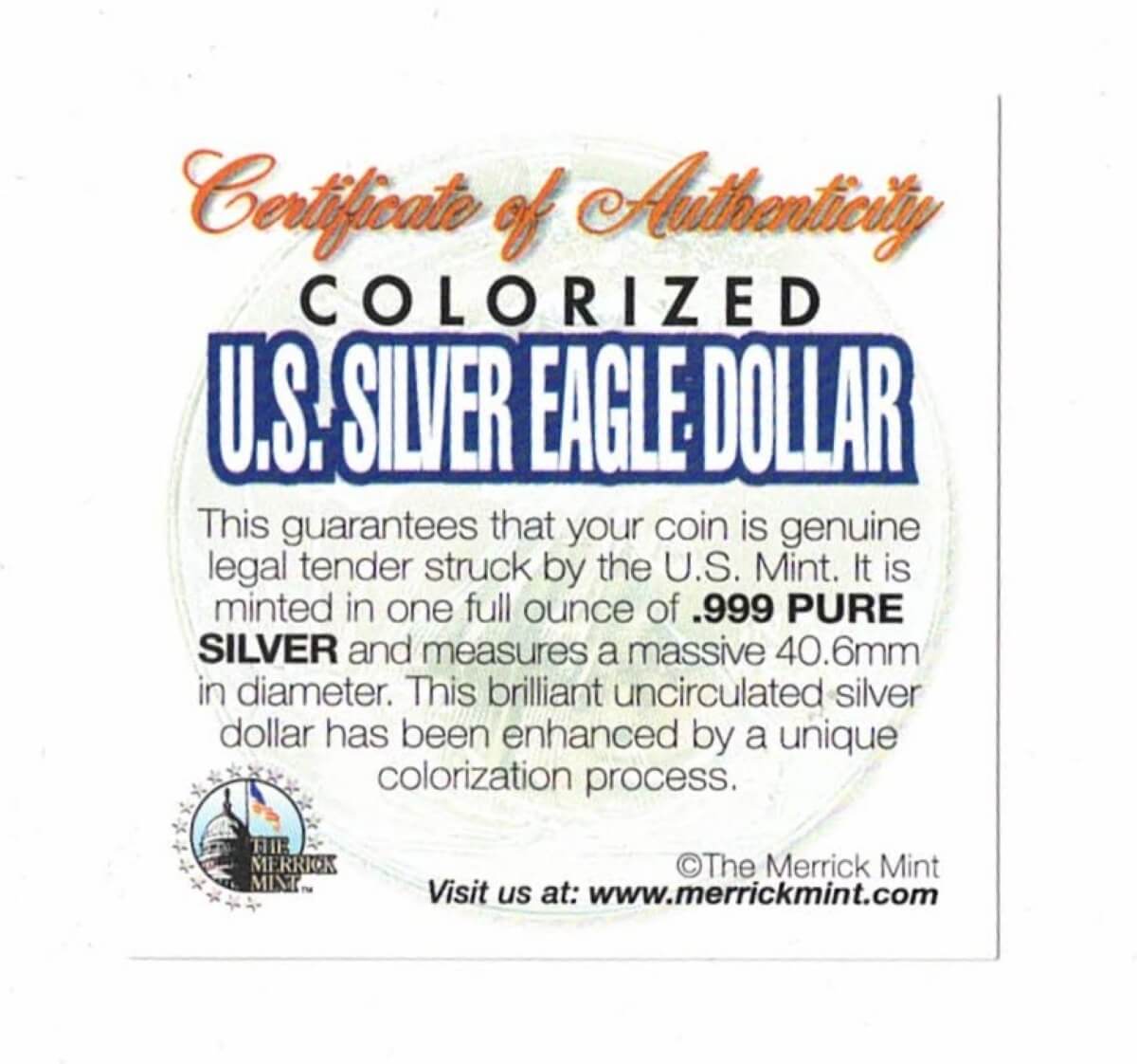 Boxed 2005 Silver USA One Ounce Eagle Colourised World Trade Centre Coin - Image 3