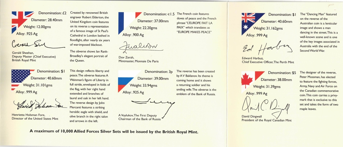 2005 The End of WWII Silver Proof Collection - 6 Coins - Image 4