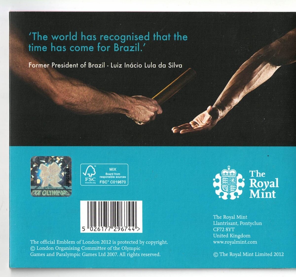 2012 Royal Mint Handover to Rio Two Pounds - Image 2