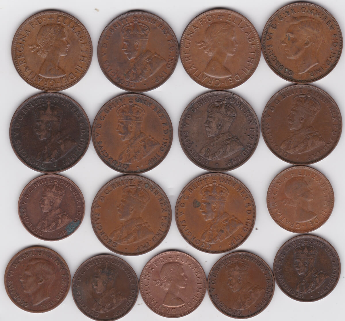 Seventeen Australia Bronze Coins - Image 2