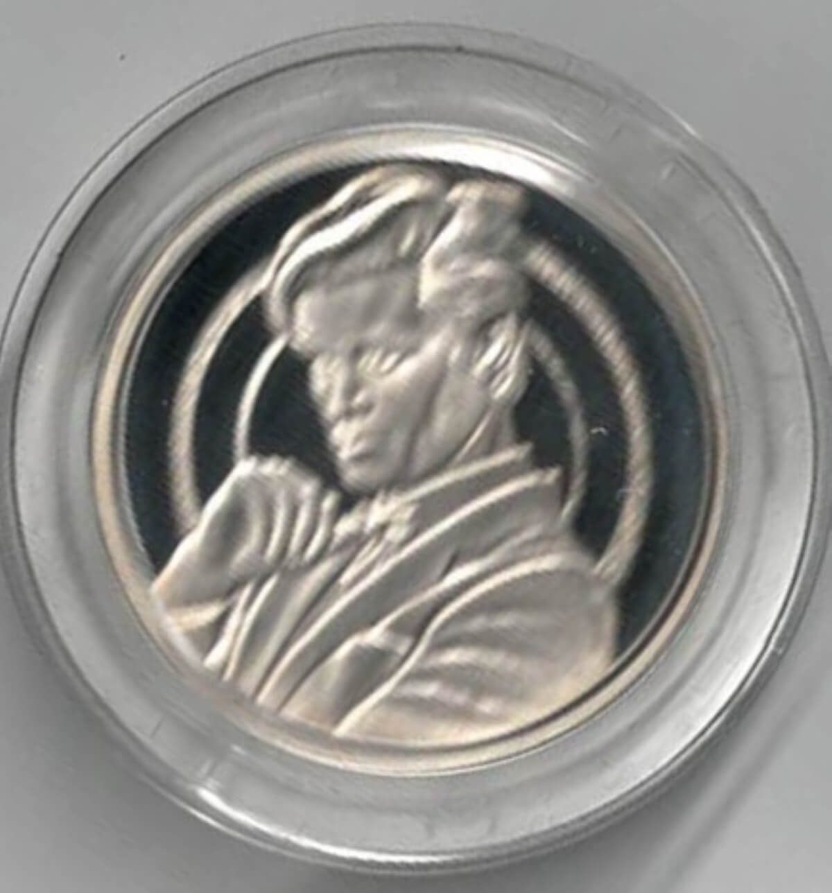 2010 Silver Proof Medal Dr Who Eleventh Doctor, design struck in 925 silver, in presentation box with certificate. In stock and ready to despatch.